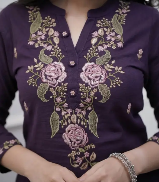 Women Viscose Rayon Kurti Pant Dupatta Set