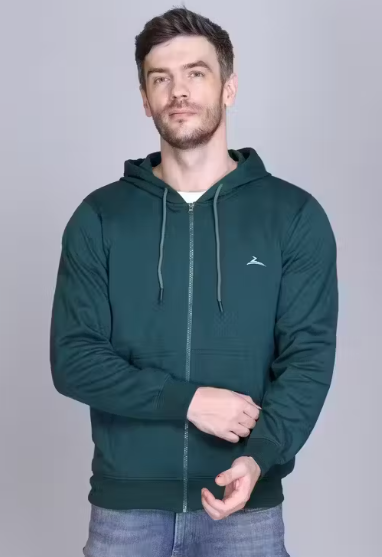 New Stylish Solid Hoody Sweatshirt | Men's trendy full sleeve Spun Polyester sweatshirt | Men Jacket | Casual | Party Wear | Regular Fit | Zipper