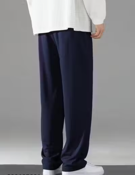 Men's Regular Fit Track Pants – Cotton Blend Joggers with Elastic Waistband & Pockets | Comfortable Activewear for Gym, Running & Casual Wear