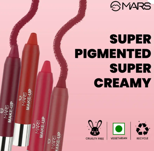 MARS Ultra Matte Lipstick Pack of 4  (Coffee Mix, 14.4 g)
