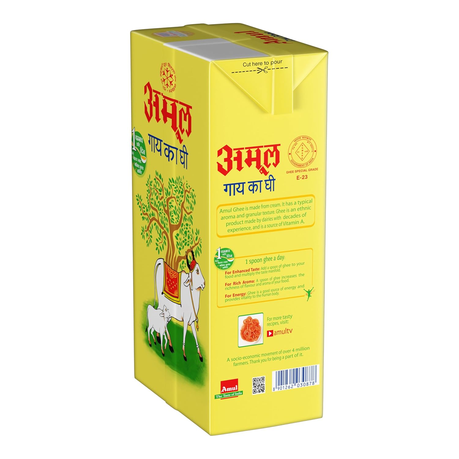 Amul Cow Ghee, Tetra pack  (1 L)