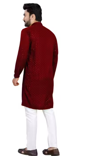 Men's Kurta pyjama Lackhnavi work