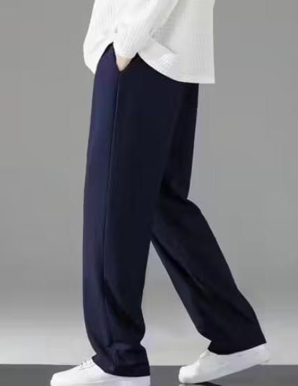 Men's Regular Fit Track Pants – Cotton Blend Joggers with Elastic Waistband & Pockets | Comfortable Activewear for Gym, Running & Casual Wear