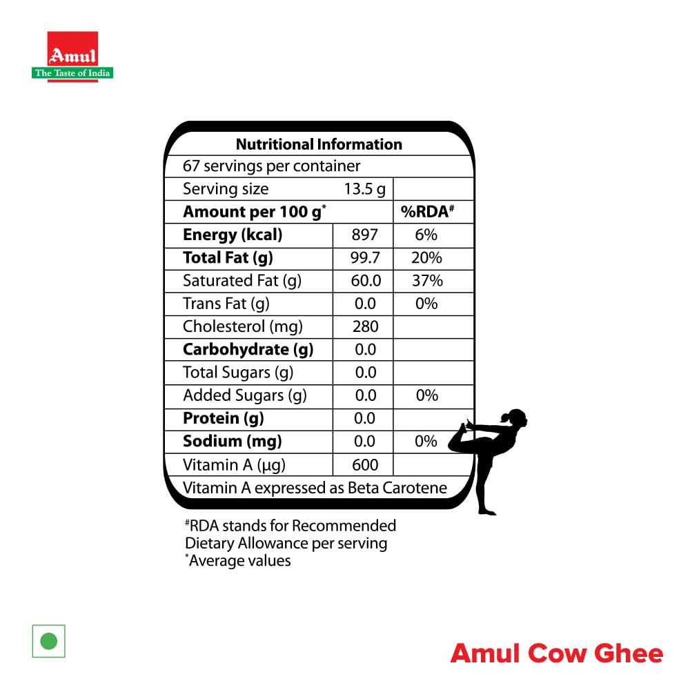 Amul Cow Ghee, Tetra pack  (1 L)