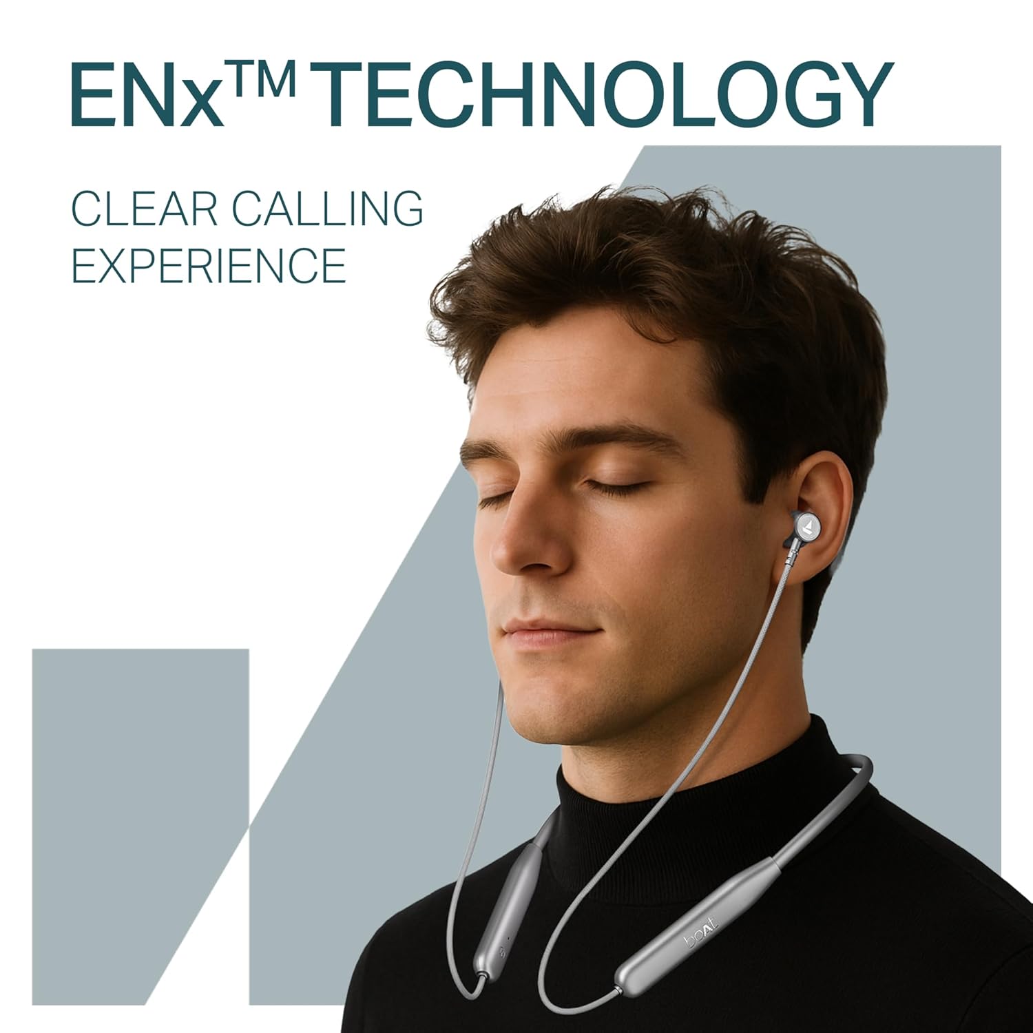 boAt 2025 Launch Rockerz 113, 40H Battery, Dual Pair, Fast Charge, ENx Tech, Stream Ad Free Music via App Support, Magnetic Buds, Bluetooth Neckband, Wireless with Mic in Ear Earphones (Ash Grey)