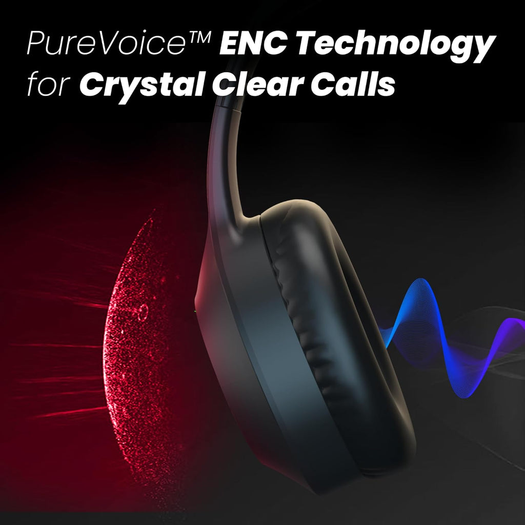 Newly Launched BTG 500 Over The Ear Gaming Headphone with 40mm Drivers, 10H of Playtime, Dual Pairing, Gaming Mode (50ms Latency) with RGB LEDs, TF Card with Volume Control, BT 5.4(Metal Black)