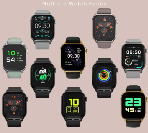 Fire-Boltt Rise Bluetooth Calling 47mm (1.85), Metal Bod & Rotating Crown, 123 Sports Smartwatch  (Cinnamon Slate Strap, Free Size)