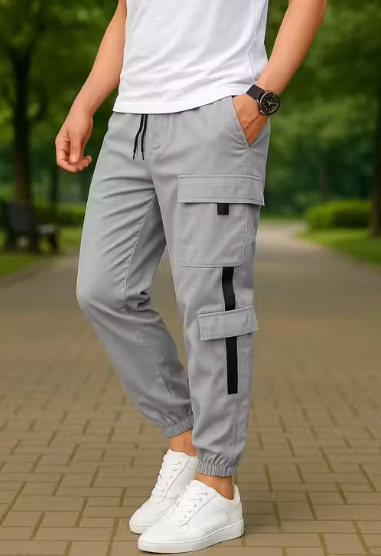 Men's Stylish Cargo Jogger Pants - Slim Fit, Lightweight, Multi-Pocket Track Bottoms for Gym, Travel, Outdoor, Casual Wear