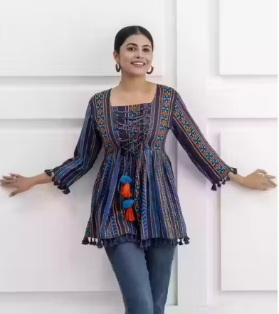 STYLISH PRINTED TOPS WEAR WOMEN & GIRL