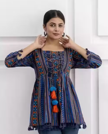 STYLISH PRINTED TOPS WEAR WOMEN & GIRL