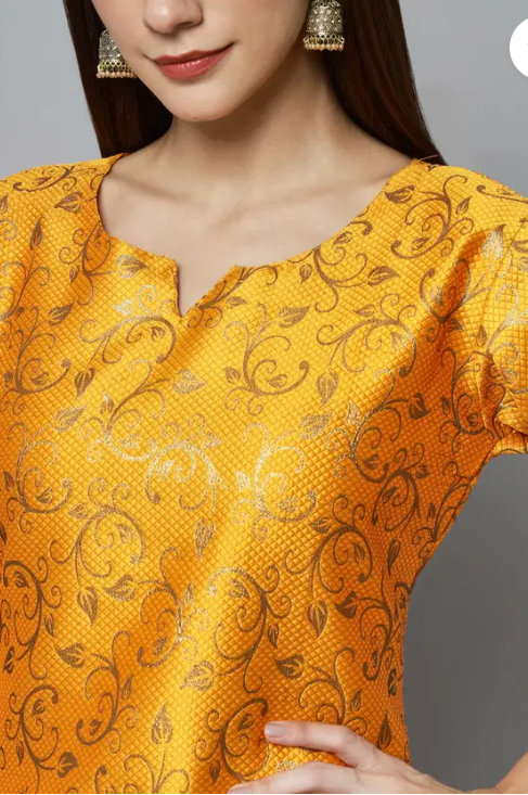 Women Cotton Silk Kurta Pant Set