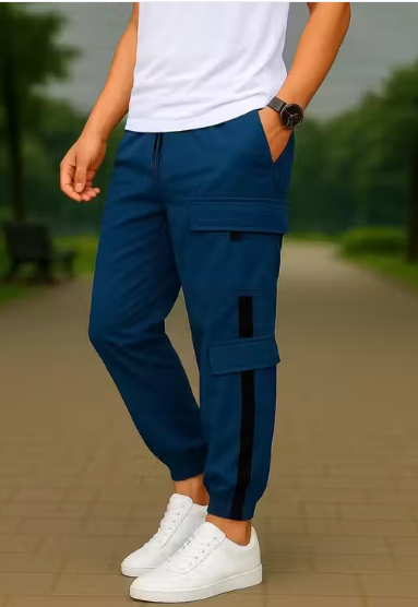Men's Stylish Cargo Jogger Pants - Slim Fit, Lightweight, Multi-Pocket Track Bottoms for Gym, Travel, Outdoor, Casual Wear