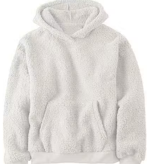 OOKSIN-Fur Hoodie-Sweatshirt For Winters With Front Kangroo Pocket