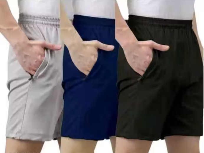 Sports Nikar Lycra Material Shots Best Quality (Pack of 3)