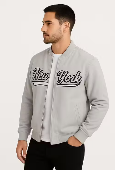 MEN SOLID CASUAL JACKET