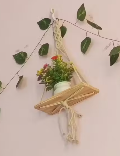 Wall Hanging Shelf for Hanging Plants and Wall Décor set of 2 ( best quality and best product )