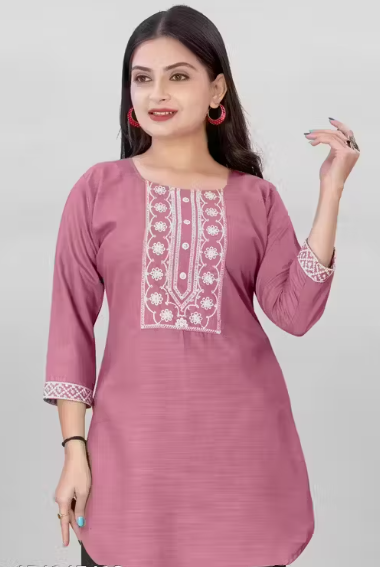 Stylish Chikankari Short Kurti for Women