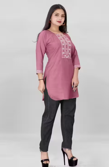 Stylish Chikankari Short Kurti for Women
