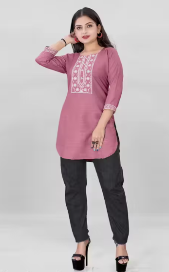 Stylish Chikankari Short Kurti for Women