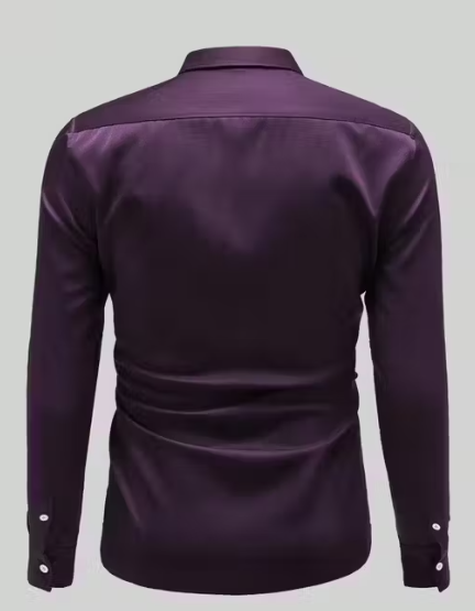 Luxurious satin fabric with a silky-smooth finish Slim-fit design for a modern silhouette Button-down front with crisp collar detailing Ideal for parties, formal occasions, or smart-casual styling