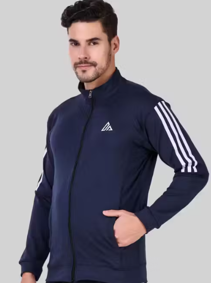 UK Sportious Men's Striped Upper Sports Jacket