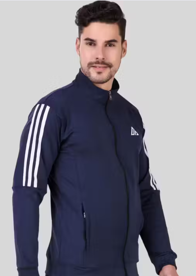 UK Sportious Men's Striped Upper Sports Jacket