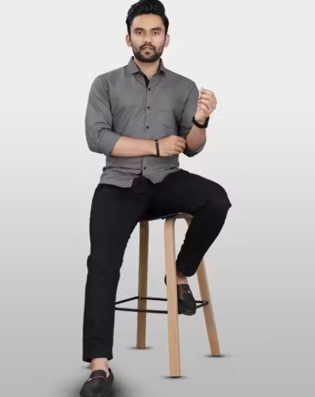 Premium Shirt For Men -Grey