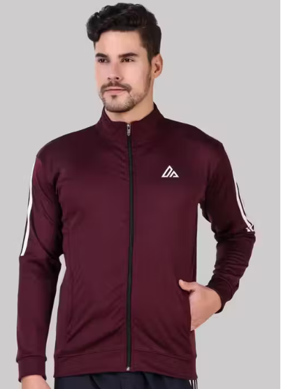 Men's Striped Upper Sports Jacket