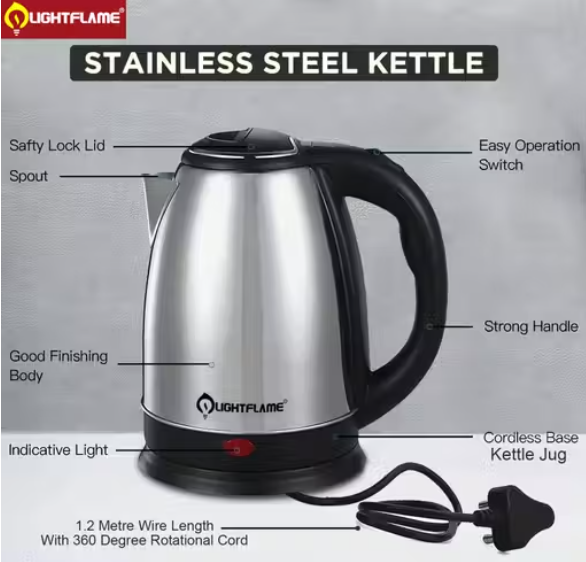Light Flame Electric Kettle, 1.5 Litre