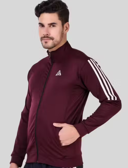 Men's Striped Upper Sports Jacket