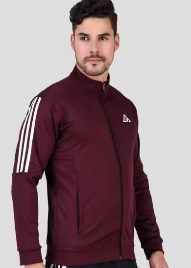 Men's Striped Upper Sports Jacket