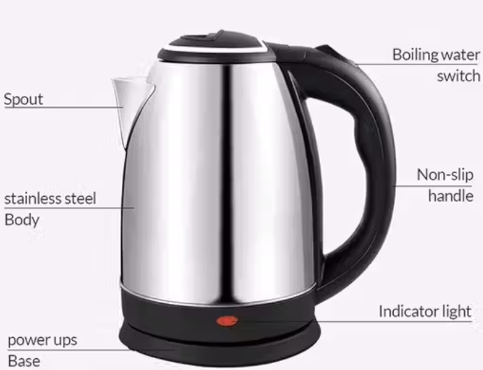 Electric Kettle 2 Litre, For Hot Water-Tea-Coffee-Milk- Rice -Pasta-Cooking Foods Kettle Etc