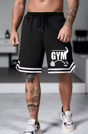 Gym Shots for Men Black Comfortable, Fit and Trendy Look