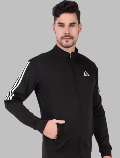 Men's Striped Upper Sports Jacket