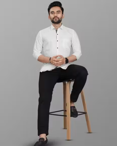 Premium Shirt For Men -White