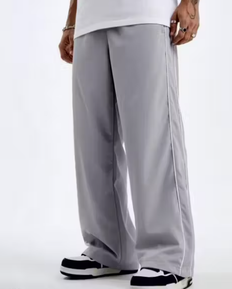 Straight Fit With Side White Piping Track Pant for Men