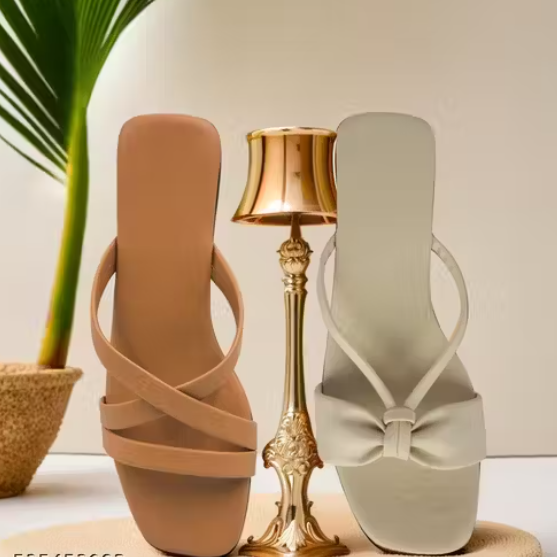 Daily Wear Flat Sandals | Lightweight & Comfy | (Pack Of 2)