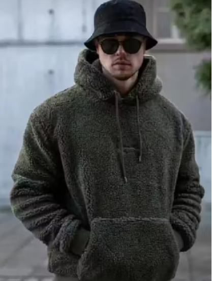 Comfort Fit White Men's Hoodie