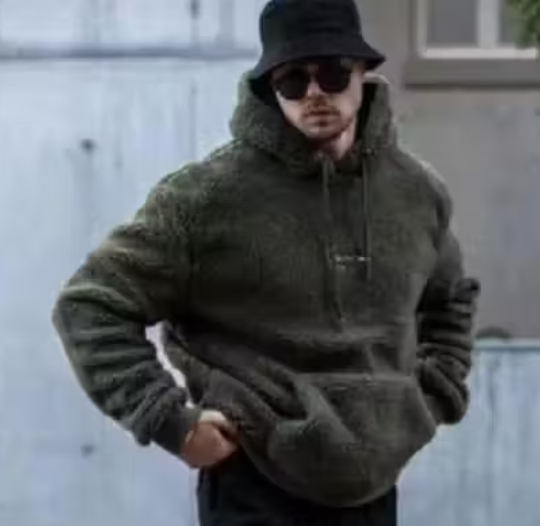 Comfort Fit White Men's Hoodie