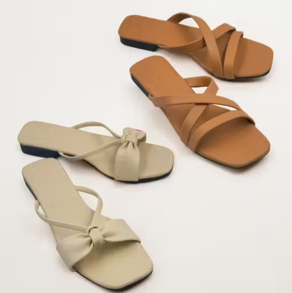 Daily Wear Flat Sandals | Lightweight & Comfy | (Pack Of 2)