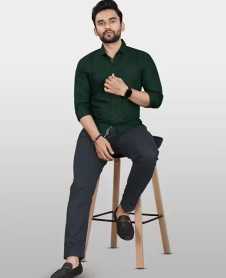 Premium Shirt For Men - Green