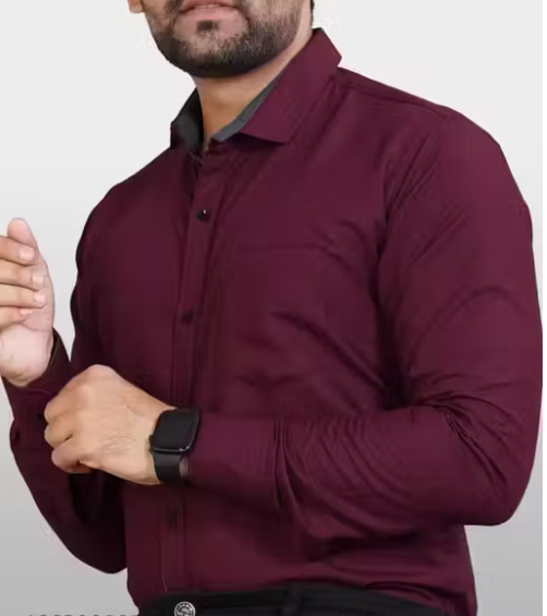 Premium Shirt For Men - Maroon