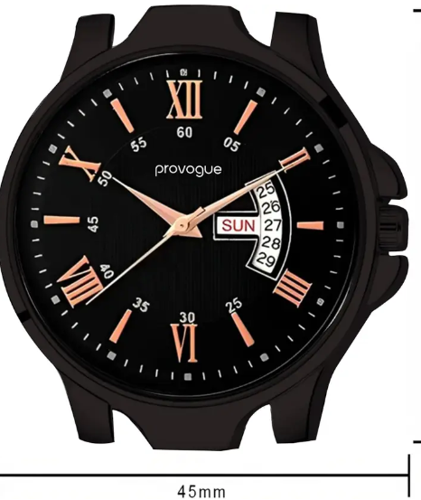 Provogue Long Life premium quality semi water resistant wirst Analog Watch - For Men BROWN Basic Analog Watch for Men with Day and Date Display