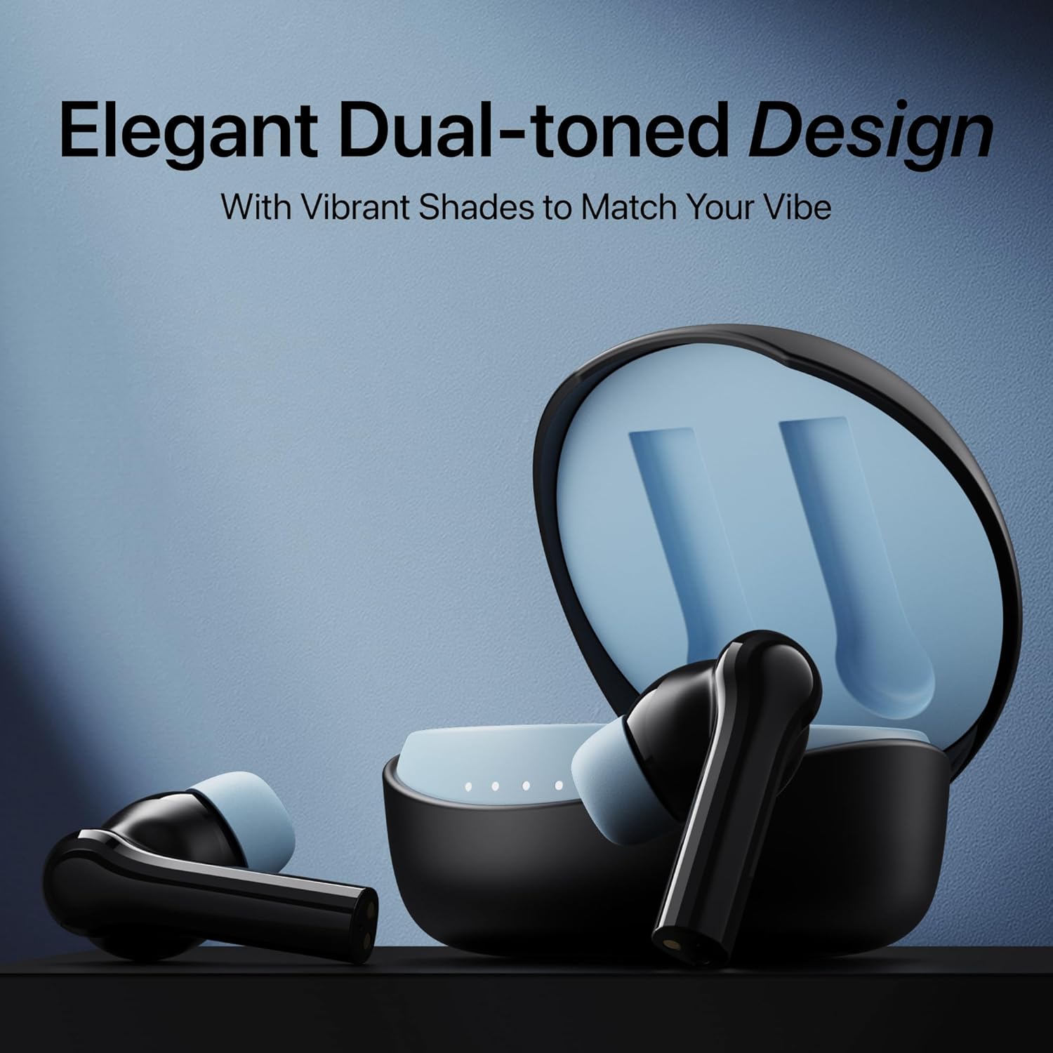DuoPods Maxx TWS [New Launch], 13mm Bass Drivers, 50 Hrs Playtime, HD Call Clarity with AI-ENC, Gaming Mode, BT v5.3, Swift Type-C Charging, Made in India Earbuds