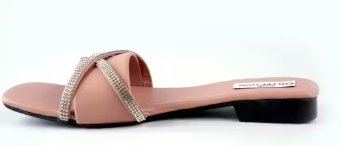 Trendy Soft Pink Flip Flop Flats for Girl