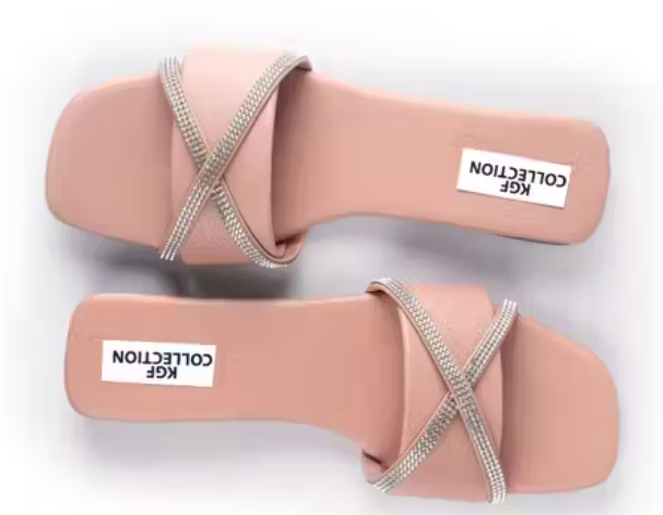 Trendy Soft Pink Flip Flop Flats for Girl