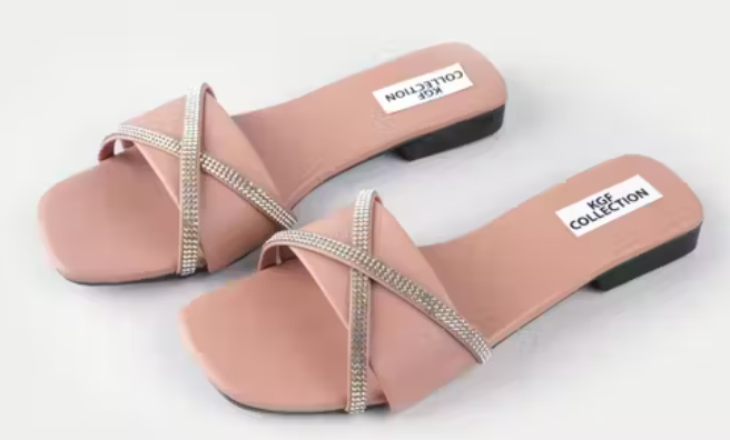 Trendy Soft Pink Flip Flop Flats for Girl