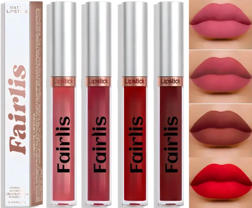 Fairlis Non Transfer Lip Color Cosmetic Beauty Product Kit- Lip Gloss For Women  (Multicolour, 18 ml)