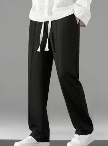 Men's Regular Fit Track Pants – Cotton Blend Joggers with Elastic Waistband & Pockets | Comfortable Activewear for Gym, Running & Casual Wear