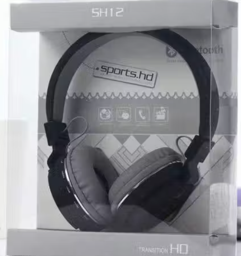 SH-12 Wireless Bluetooth Over the Ear Headphone with Mic & radio